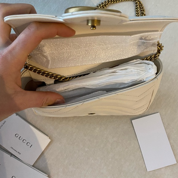 ***SOLD**** Brand new GG Marmont matelassé leather super mini bag - Picture 8 of 10